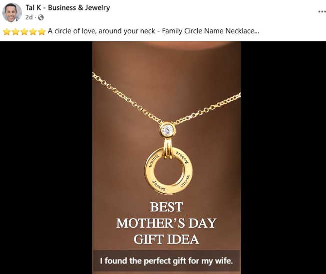 Family Circle Name Necklace ad 2